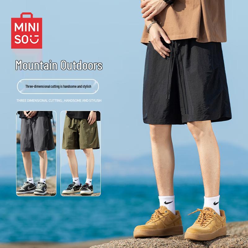 MINISO Men s Summer Lightweight Utility Cargo Shorts 2XL