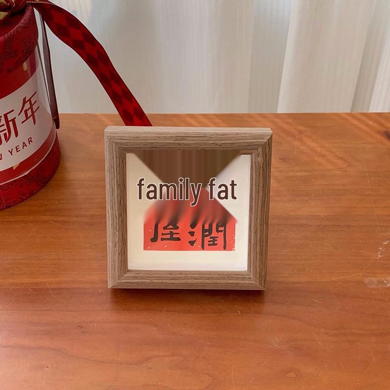 Xiao Man New Chinese Style Calligraphy Photo Frame: Elegant Table Display, Housewarming Decor, or New Year Gift