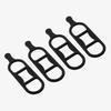 5Pcs Bicycle Headlight Silicone Strap Universal Mountain Road Bicycle Handlebar Light Flashlight Computer Band Mount Holder Bike Accessories
