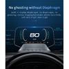 C3 Navigation Mirror  HUD Car Head up Display with OBD2 HD GPS Navigation Bluetooth Windshield Speed Projector Security Alarm