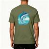 Men's Outdoor Fishing T Shirt Short Sleeve UPF 50 Plus Sun Protection Cooling Stretch Fabric Sports Top