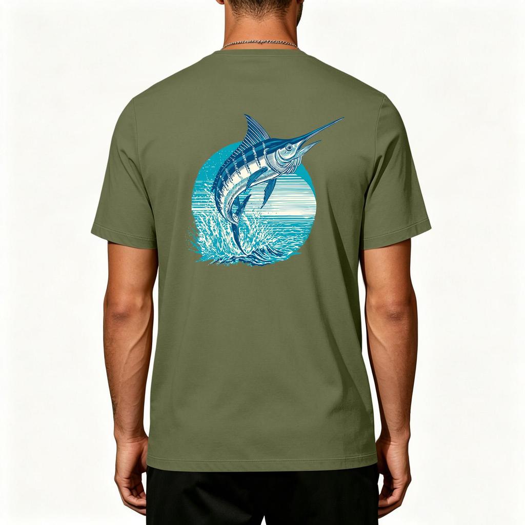 Men's Outdoor Fishing T Shirt Short Sleeve UPF 50 Plus Sun Protection Cooling Stretch Fabric Sports Top