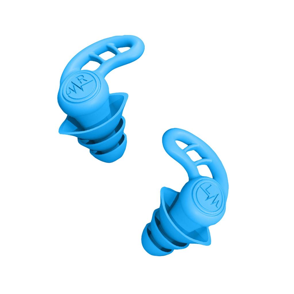 Swimming Ear Plugs For Adults,Waterproof Reusable Silicone Colorful Swim Earplugs For Swimming Surfing Snorkeling Showering And Water Pool,Beach,Ocean