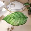 Leaf Shape Diatomite Bath Mat Bathroom Absorbent Floor Foot Mats Toilet Carpet Non-slip Shower Rug Bathtub Accessories Washable