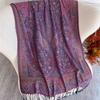 Bohemian Autumn National Paisley Cashmere Shawl for Women Jacquard Pashmina Warm Scarves Print Design Lady Foulard Stoles Scarf