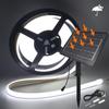 DC 24V Solarbetriebenes COB Neonband Wasserdicht 3000K 4000K 6000K 320 LEDs/M Haus Garten Dekoration Flexibles Band Seil LED-Licht