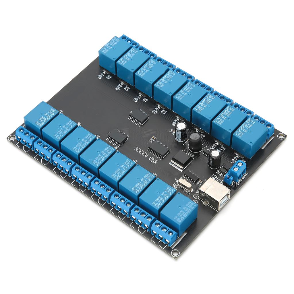 Relay Module 16 Channel 936V USB Controlled SPDT Switch Relay Module OptoIsolated Board