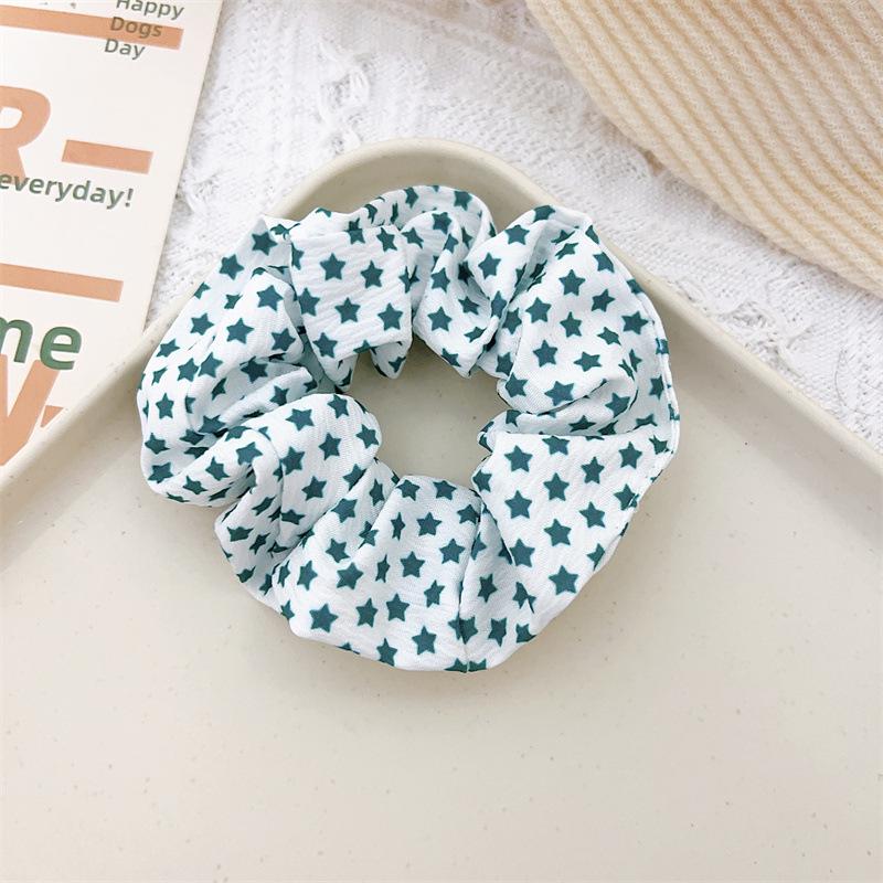 Christmas Style Updo Hair Tie with Cartoon Fabric