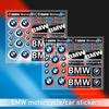 50. Jubiläum Schwarz Weiß Für BMW Logo Motorrad Aufkleber Geeignet Für Auto Tankdeckel Helm Koffer Schlafzimmer Dekoration
