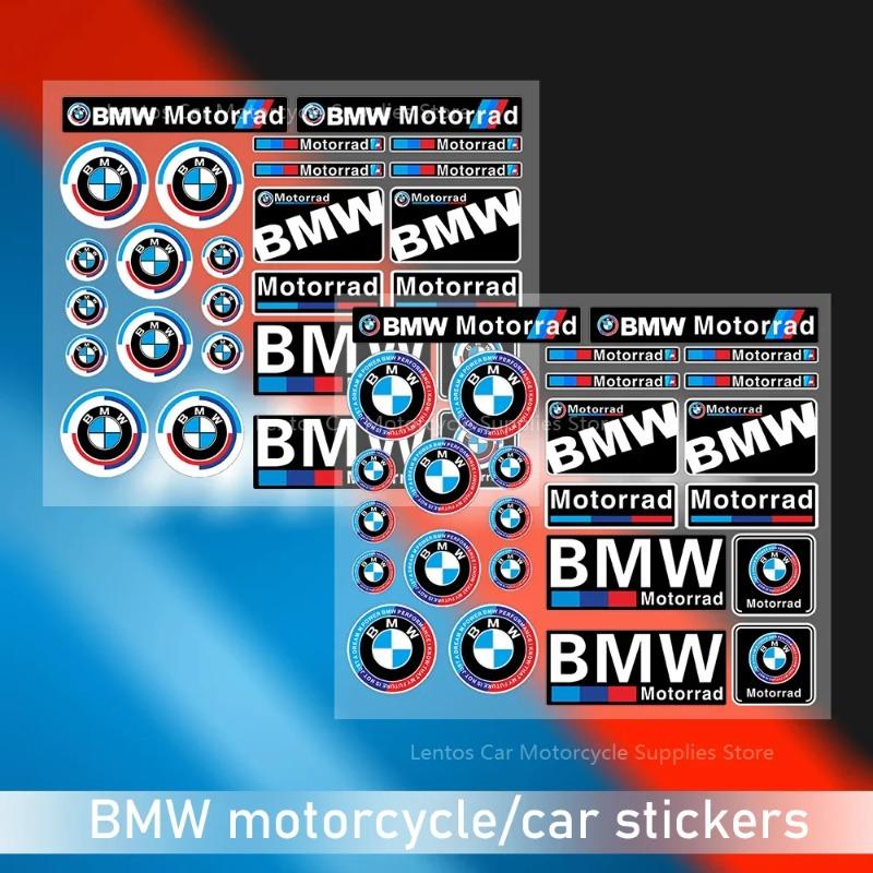 50. Jubiläum Schwarz Weiß Für BMW Logo Motorrad Aufkleber Geeignet Für Auto Tankdeckel Helm Koffer Schlafzimmer Dekoration