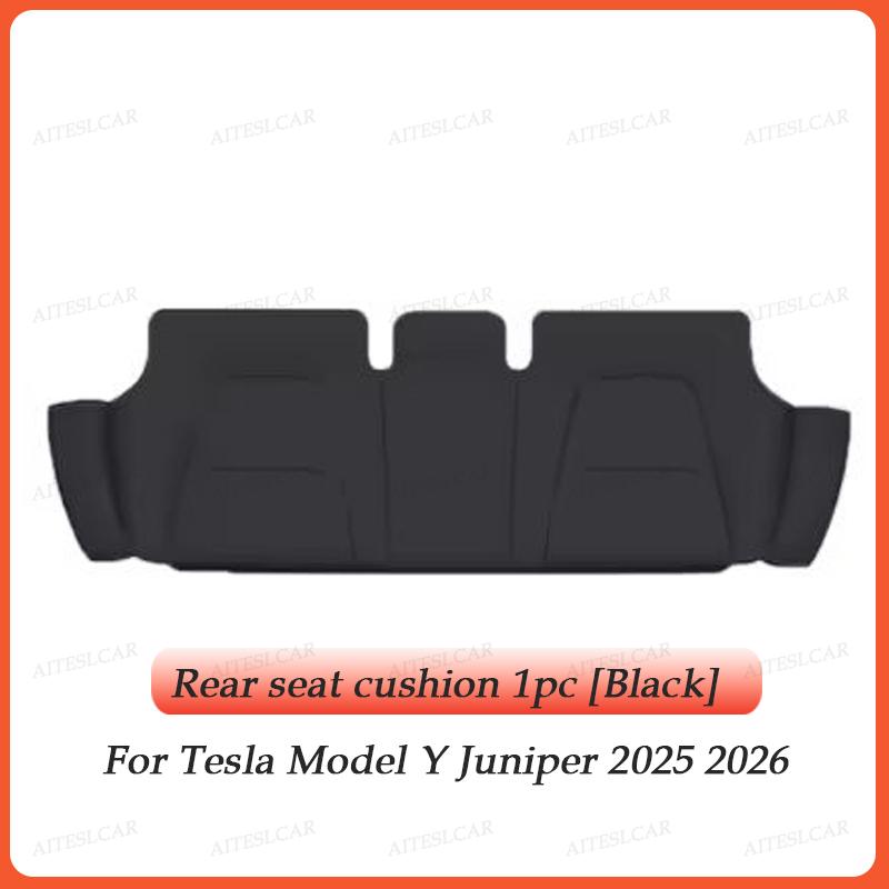 AABLU1 For Tesla Car Cushion Nappa Leather Breathable Non-slip Car Seat High Rebound Pad Seat Cushion Four Seasons Universal Auto Seat