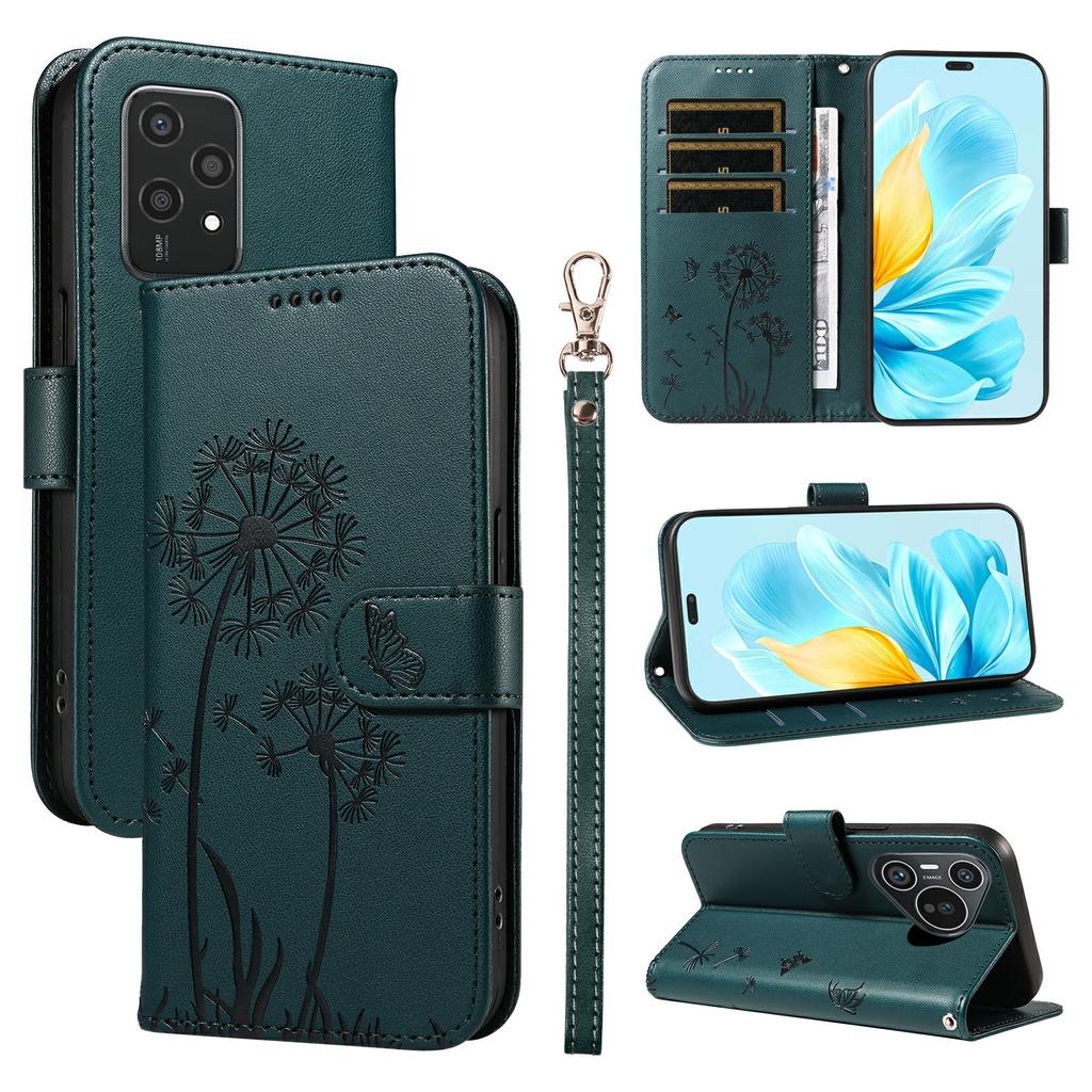 For Honor 200 Lite Leather Case Wallet Phone Cover Dandelion Imprint