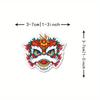 50pcs Lion Dance Chinese Style Cartoon Sticker Creative Lion Wake New Year Greeting Mobile Phone Shell Decorative Sticker