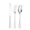 1010 Stainless Steel Western Cutlery Set: Steak Knife, Fork, Spoon, Dessert Spoon, Serving Fork, and Ice Spoon.