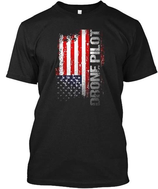 

Usa Flag Drone Pilot Quad Racing TTshirt Made in the USA Size S to 5XL 4XL
