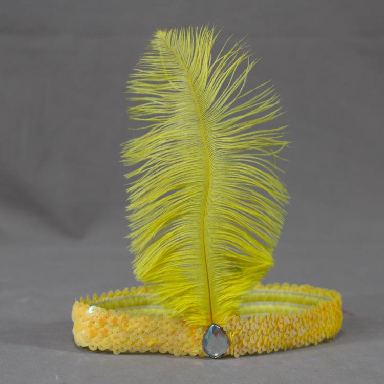 

Дитяча барвиста пов язка на голову з пір ям та паєтками для індійських виступів