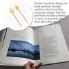 Alloy Hairpin Tools Book Crafts Art Styling Retro Lines Decorative DIY Antique Clip for Travel Readers Literature Fans