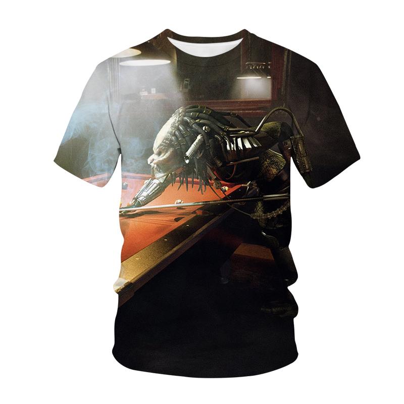 Alien T-Shirts Animal Pattern 3D Print Women Men Casual Short Sleeve T Shirt Y2k Harajuku Streetwear Tees Tops Unisex Clothing
