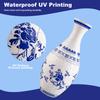 3D Puzzle Vase Blue and White Porcelain Design DIY Flower Vase Home Decoration 160 Pieces Puzzle Vases for Flower Arrangements