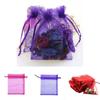 Elegant And Sheer 10pcs Drawable Organza Bags For Wedding Party Favors And Gifts