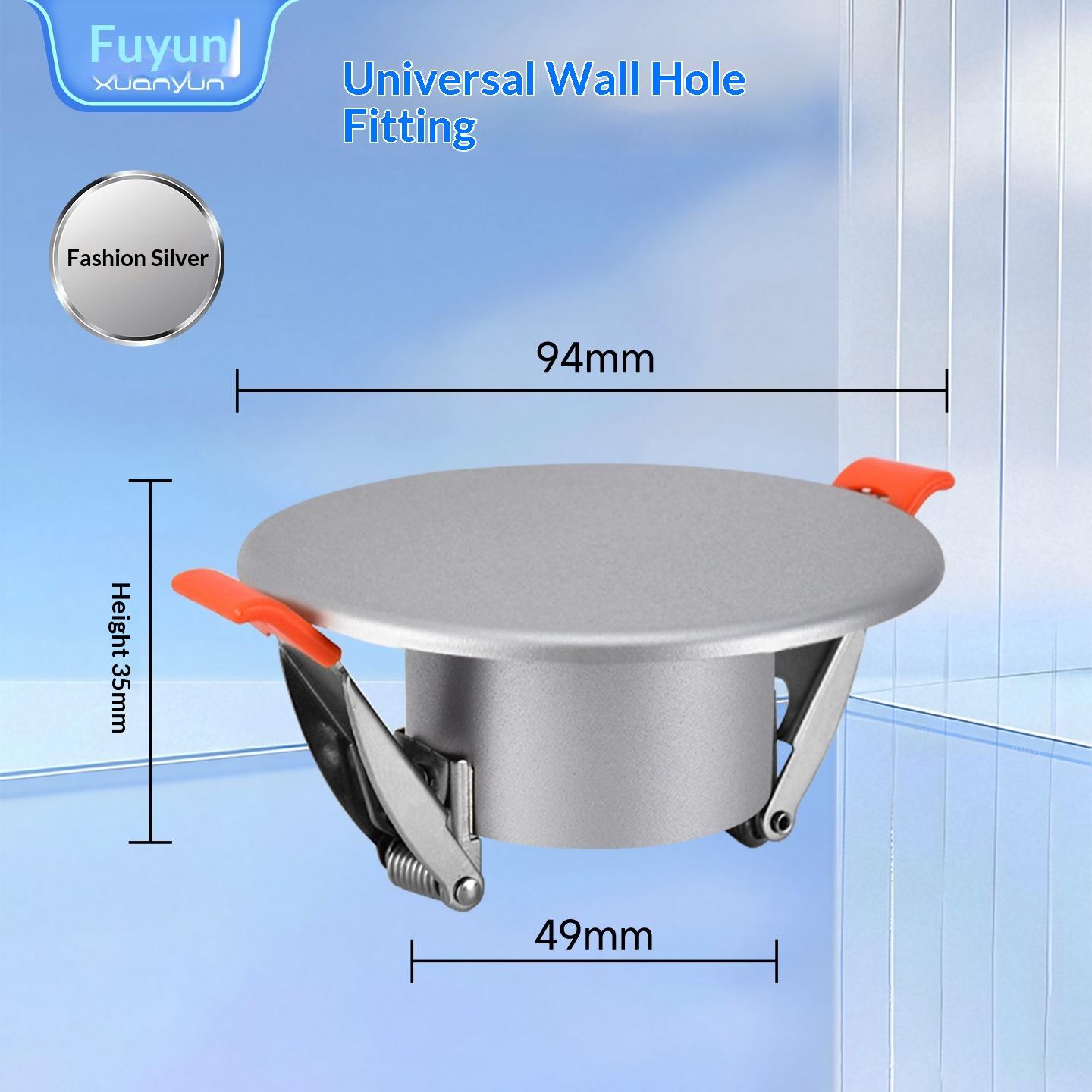 

Wall Hole Decoration, Air Conditioning Hole Round Cover Plate for Hiding Flaws Downlight Hole Glass Flue Hole Covering Tool