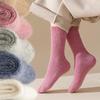 Damen Kniehohe Kaninchenwolle Kaschmir Socken - Verdickt Winter Warm Samt