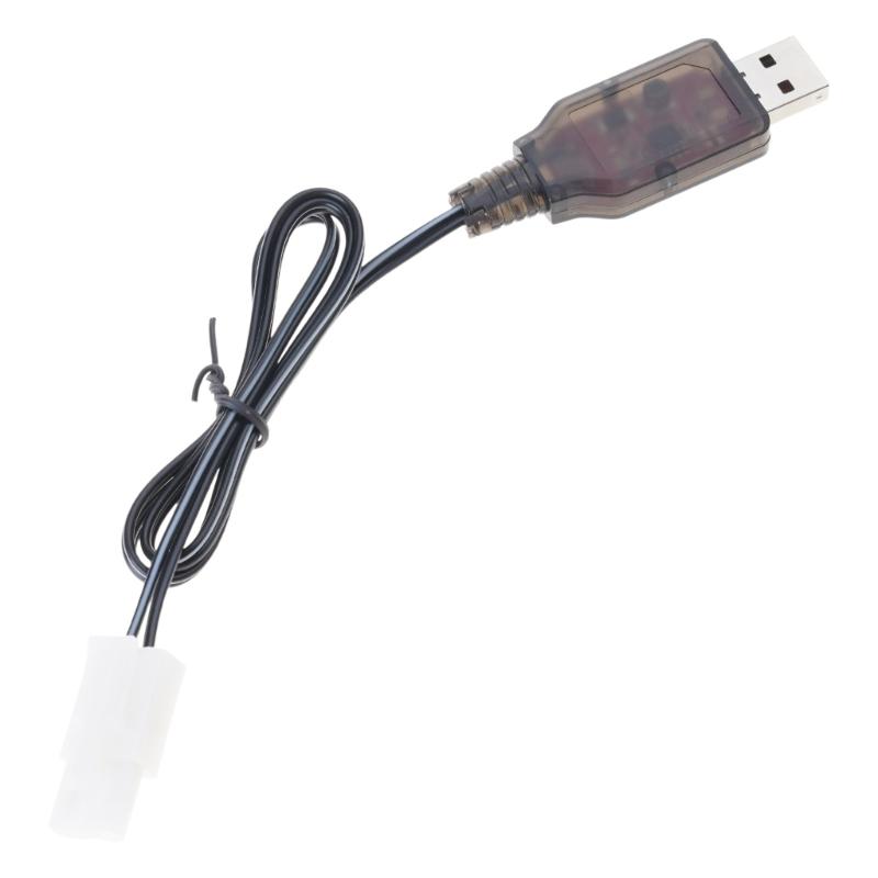 7.2V USB Charger Cable L6.2-2P USB Power Charging Cable Compatible for NiMH NiCD Batteries for Remotes Control Car