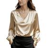 Women's Fashionable, Casual And Versatile Long,sleeved Shirt Top