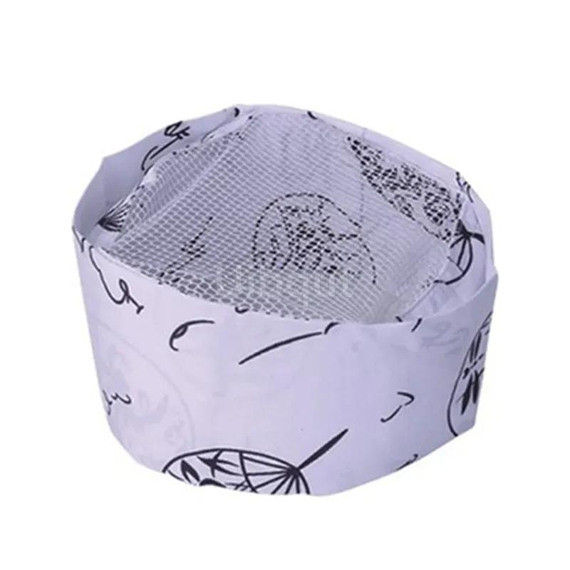 Japanese Style Sushi Chef Hat Cuisine Sushi Working Hat Headscarf Sushi Clothing Hat Chef Headwrap Skull Caps for Restaurant