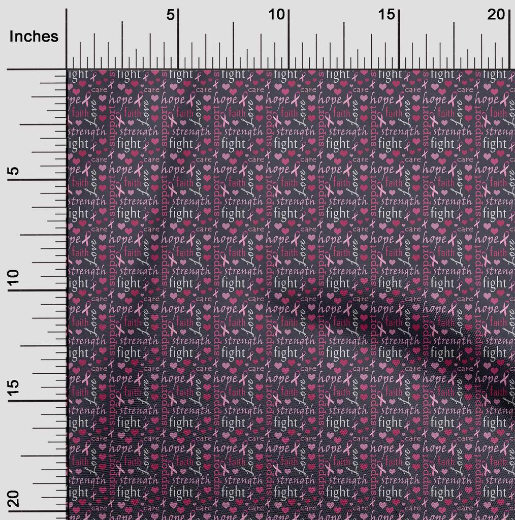 oneOone Cotton Flex Dark Magenta Fabric Text Fabric For Sewing Printed Craft Fabric By The Yard 40 Inch