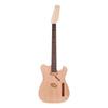Unfinished Electric Guitar DIY Kit Mahogany Body Maple Wood Neck Rosewood Fingerboard