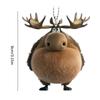 Elk Christmas Tree Ornaments Acrylic Cartoon Moose Ornaments for Christmas Tree Car Hangable Pendant 2D Flat Seasonal Decor