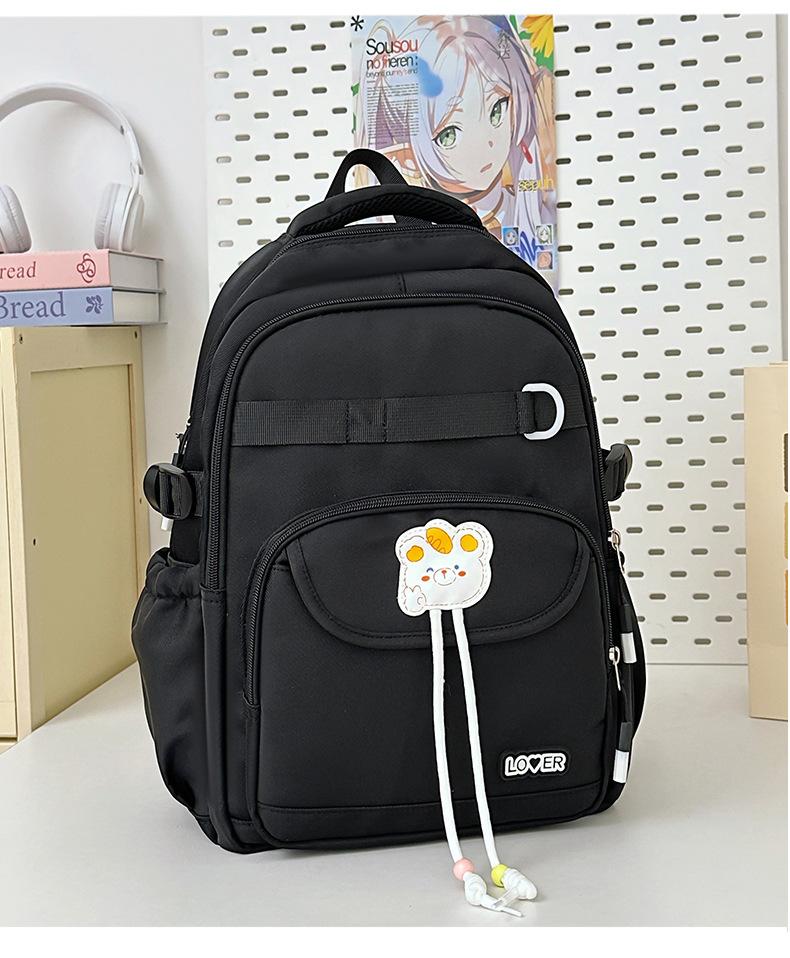 New Junior and Senior High School Students' New Lightweight and Lovely High Value and Large Capacity Multifunctional Backpack with Contrasting Colors.