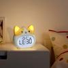 Alarm Clock Corgi Digital Display Wake Up Desk Night Light Loud Timer Snooze Function