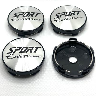 4 Piezas/Set 60mm Tapas Centrales de Rueda de Coche Cubierta Kit Logotipo Edición SPORT Decoración Tapacubos Tapacubos de Coche Cubiertas Antipolvo Accesorios