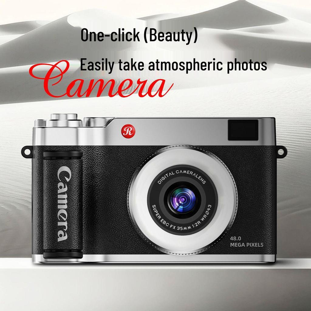 4K High-Resolution Flip Screen Mirrorless Digital Camera for Vlogging and Parties