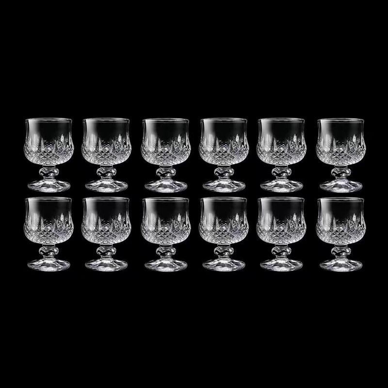 12ks Sada Diamantová malba Pohár na likér Módní Sklenice na vodku Koktejl Whiskey Nádobí Luxusní Sada sklenic na červené víno Transparentní