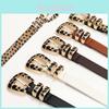 Pu-Gürtel mit Leopardenmuster für Damen mit Punk-Stil-Legierungsschnalle Modeaccessoire für Freizeitkleidung