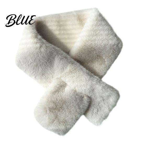 Winter Warm Scarf Women Imitation Mink Fur Scarf Thickened Soft Plush Neck Warmer Cold Weather Elegant Shawl Wrap Accessory for Versatile Fashion
