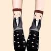 Hochzeits-Crew-Socken Geschenk Cartoon Brautpaar-Muster Baumwollsocken Verheiratete Dekoration Verlobung Flitterwochen Unverzichtbares Geschenk