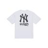 MLB New York Yankees Basic Collection SS25 T Shirt Unisex Standard White 3ATSB0853-50WHS
