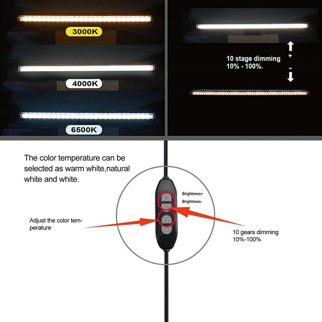 Professional USB Bathroom Makeup Mirror Light Stylish Toilet Dimmable LED Vanity Light