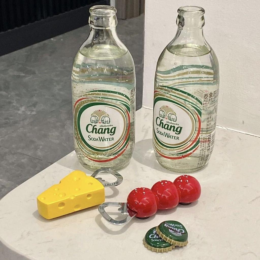 Creative Magnetic Tanghulu Cheese Beer Bottle Opener – Refrigerator Magnet Resin Decor.