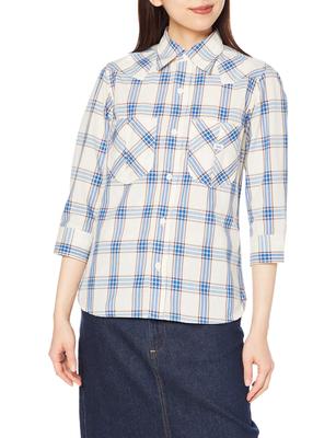 Lee Shirt LCS43007 Blue M Button-Down Women's
