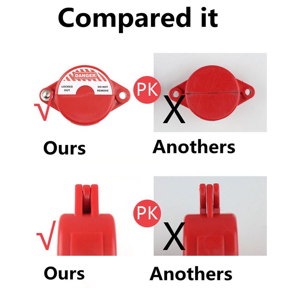 Safety Locks Valve Tank Gas Lockout Bottle Ball Rotating Master Lock Valve Locking Disc 1-2.5 Inch
