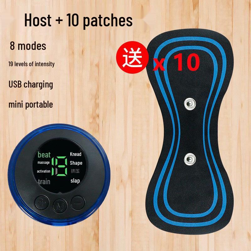 

Портативный EMS импульсный массажер для шеи и плеч: Интеллектуальный мини-массажный пластырь для электротерапии. Chinese Version