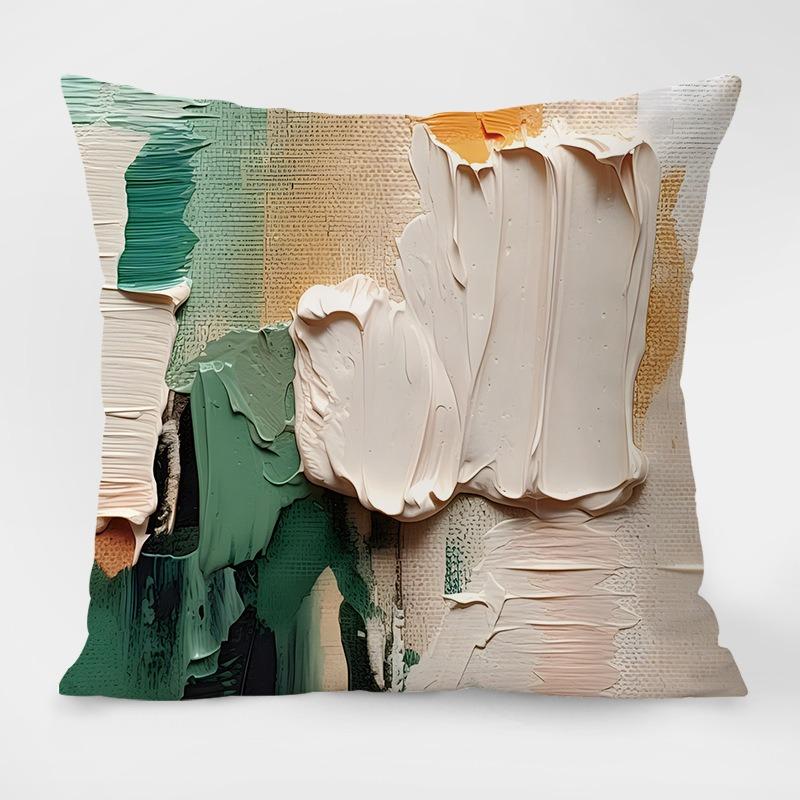 

Живопис Абстрактний Візерунок Декоративна Наволочка Вітальня Спальня Квадратна Наволочка для Подушки 50x50cm