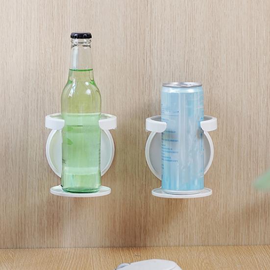 Foldable Cup Holder Portable Wall-Mounted Coffee Cup Holder Space-Saving Plastic Drink Holder for Water Cups Up to 83mm Multipurpose Storage Rack