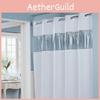 Polyester Hotel Shower Curtain With Stripes And Grommets For Modern Bathroom Decor