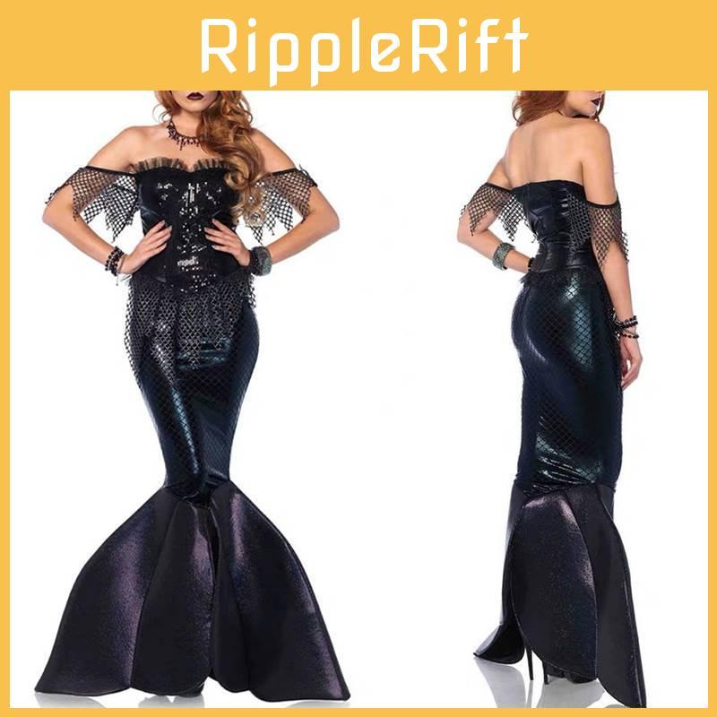 Dress Princess Mermaid Cosplay Costumes Stage Performance Role Halloween Play